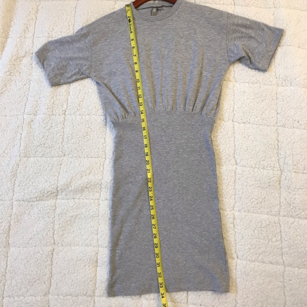 ASOS Body-con ribbed t shirt dress with oversized top - Picture 9 of 11